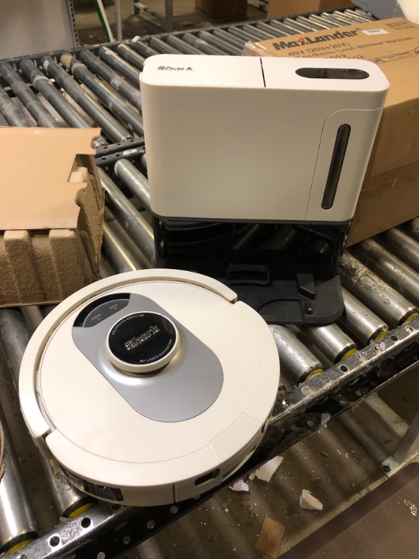 Photo 1 of Shark AV2511AE AI Ultra Robot Vacuum, with Matrix Clean, Home Mapping, 60-Day Capacity Bagless Self Empty Base, Perfect for Pet Hair, Wifi, Compatible with Alexa, Black/Silver 60-Day Capacity + 2nd Generation