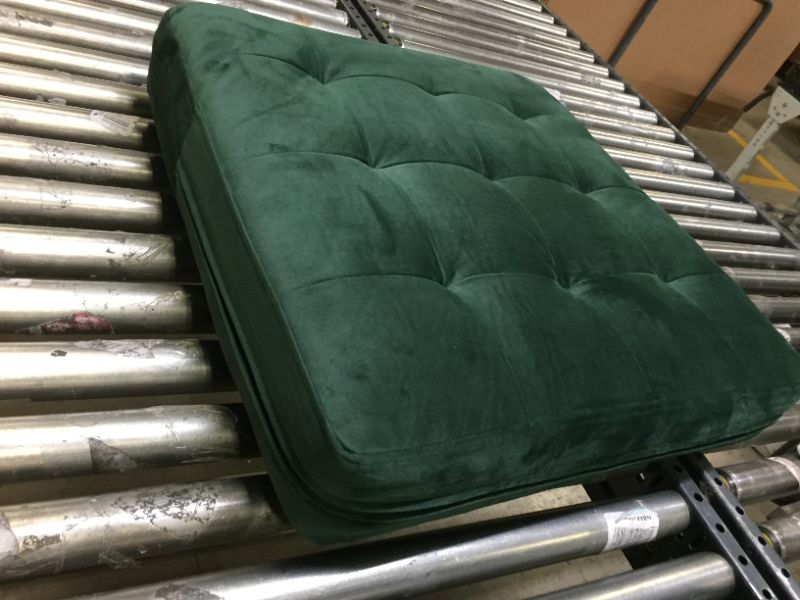 Photo 3 of 2 - 25X25 DEEP GREEN UPHOLSTERED  SEAT CUSHIONS 