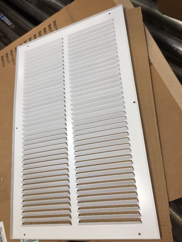 Photo 2 of 14"w X 22"h Steel Return Air Grilles - Sidewall and Ceiling - HVAC Duct Cover - White 