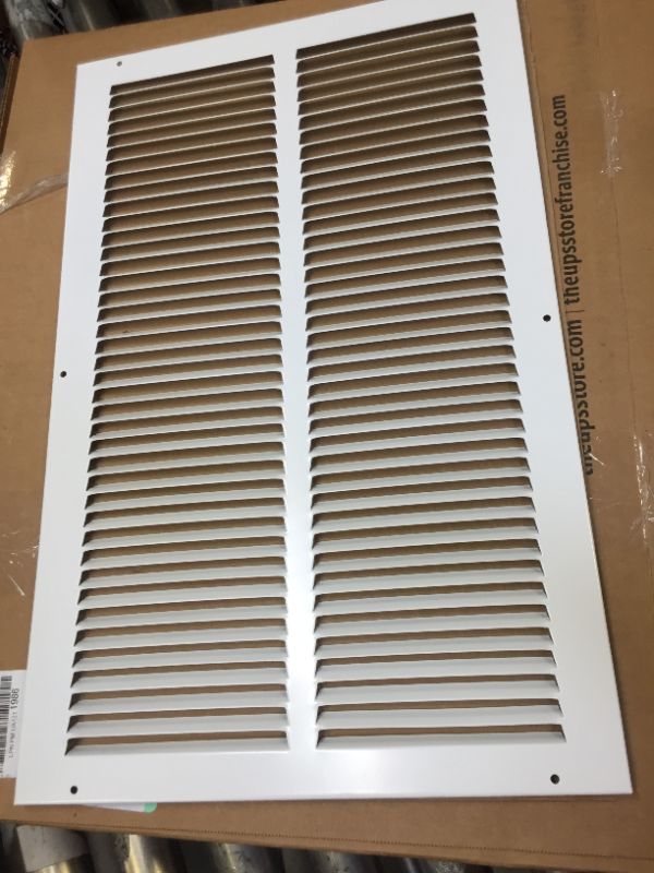 Photo 3 of 14"w X 22"h Steel Return Air Grilles - Sidewall and Ceiling - HVAC Duct Cover - White 