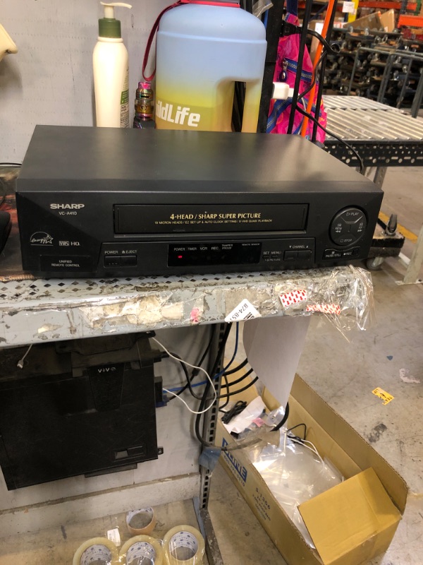 Photo 1 of Sharp Model VC-H992U Hi Fi Stereo - Rapid Rewind 4 Head VCR Player/Recorder NO REMOTE