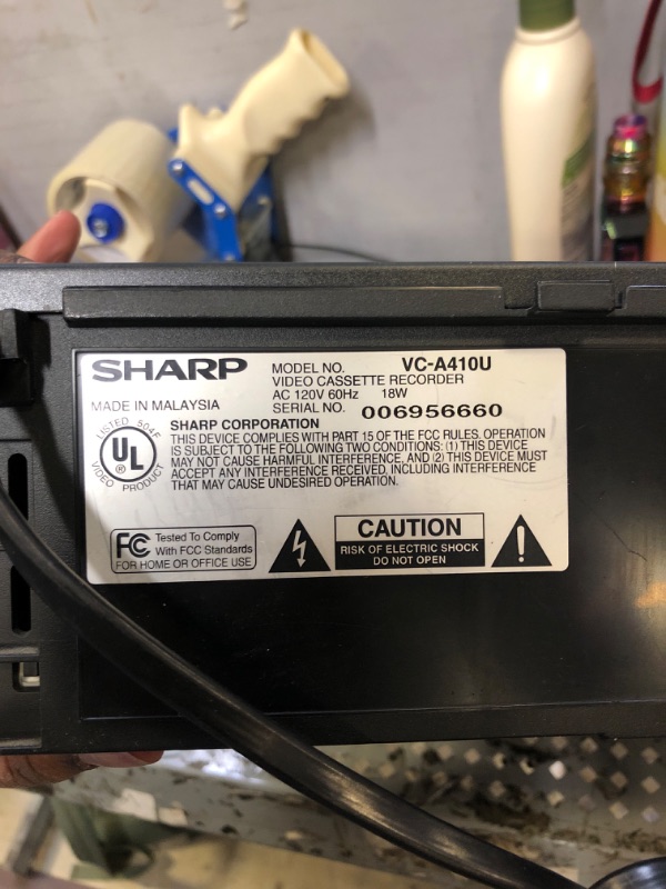 Photo 1 of Sharp Model VC-H992U Hi Fi Stereo - Rapid Rewind 4 Head VCR Player/Recorder NO REMOTE