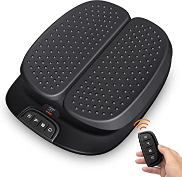 Photo 1 of  Foot Massager Machine with Heat,Remote Control,Adjustable Vibration Feet Massager Machine Increased Blood Circulation,Plantar Fasciitis, Stress Relief(Black)SIMILAR TO STOCK PHOTO