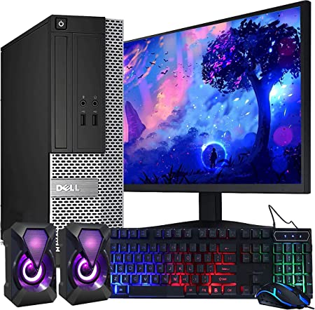 Photo 1 of Dell OptiPlex Computer Desktop PC, Intel Core i5 3rd Gen 3.2 GHz, 16GB RAM, 2TB HDD, New 22 Inch LED Monitor, RGB Keyboard and Mouse, WiFi, Windows 10 Pro (Renewed)