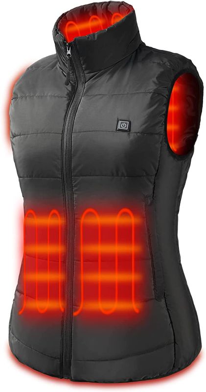 Photo 1 of Poteina Women's Lightweight Heated Vest with 10000mAh Rechargeable Battery Pack Outdoor Warm Heated Vest XXL