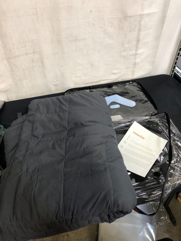 Photo 1 of AN Cooling Weighted Blankets (15 lbs, 48” x 72”, Twin Size) Heavy Blanket for Adult, Premium Cotton with Natural Glass Beads
