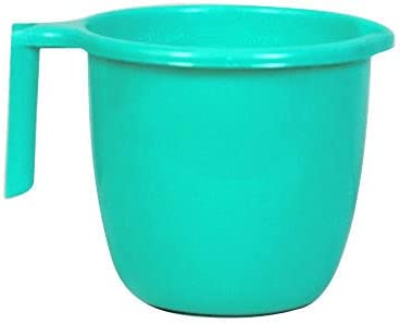 Photo 1 of ATCUSA Plastic Mugs for Bathroom Bath Accessory x 1 Mug Bathing Mugs Dabba camping mug, certified bathing water mug - 1.5 litre capacity - Assorted colors
