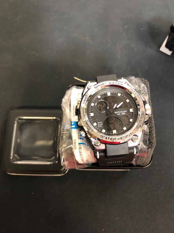 Photo 1 of Military Watches for Men Outdoor Sports Digital Watch Tactical Army Wristwatch LED Stopwatch Waterproof Military Watches for Men
