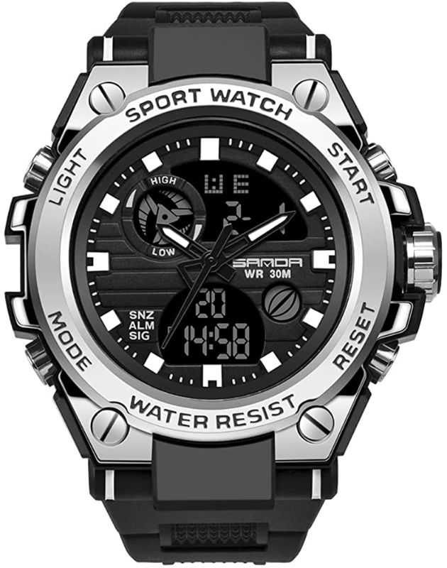 Photo 1 of Military Watches for Men Outdoor Sports Digital Watch Tactical Army Wristwatch LED Stopwatch Waterproof Military Watches for Men
