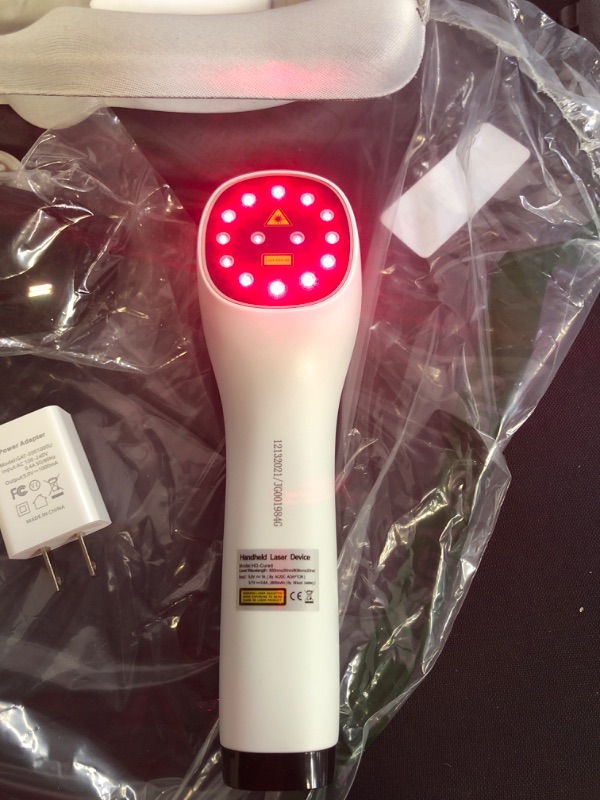 Photo 1 of Red Light Therapy Device for Pain Relief, Joint and Muscle Pain Reliever, Infrared Light with 650nm and 808nm (Two*808nm) (White)
