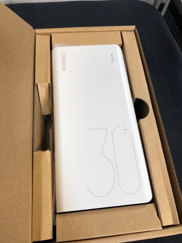 Photo 1 of ROMOSS 30000mAh Power Bank Sense 8+, 18W PD USB C Portable Charger with 3 Outputs & 3 Inputs External Battery Pack Cell Phone Charger Battery Compatible with iPhone 13 12, Samsung Galaxy iPad and More
