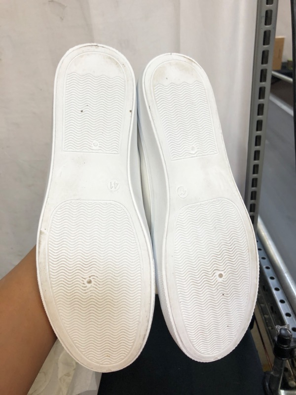 Photo 3 of WHITE SLIP ON SHOES, SIZE 10 WOMENS