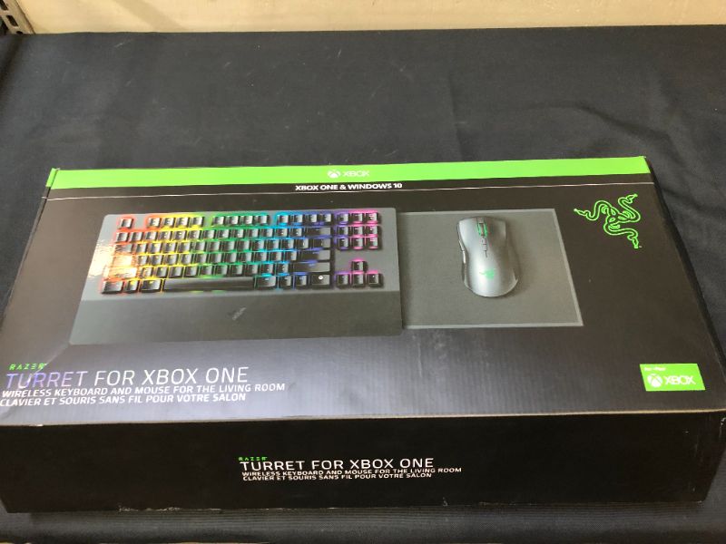 Photo 2 of Barcode for Razer Turret Wireless Mechanical Gaming Keyboard & Mouse Combo for PC & Xbox One: Chroma RGB/Dynamic Lighting - Retractable Magnetic Mouse Mat - 40hr Battery
