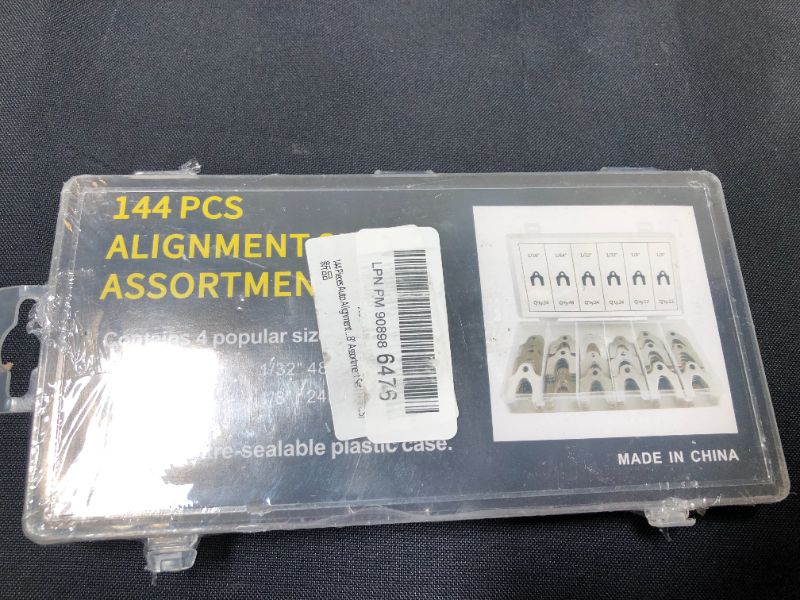 Photo 2 of 144 Pieces Auto Alignment Body Shim 1/16" 1/64" 1/32" 1/8" Alignment Shims Assortment Set
