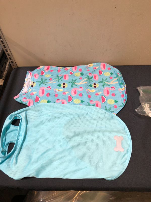 Photo 1 of  BLUE 2 PC DOG SHIRTS ( SIZE: LARGE) 