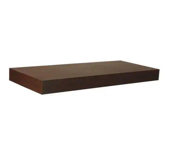 Photo 1 of 23.6 in. L x 10 in. W Floating Espresso Shelf
