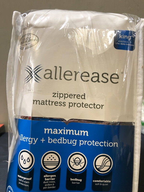 Photo 3 of Aller-Ease Maximum Allergy Mattress Protector, King