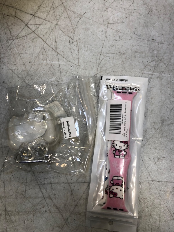 Photo 1 of Hello Kitty airpods case and watch straps
