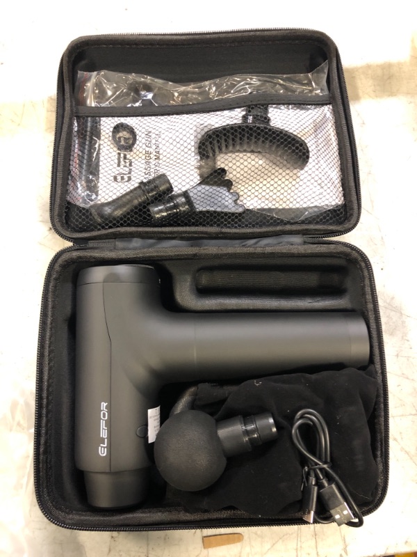 Photo 2 of Massage Gun Deep Tissue,Percussion Back Massager Gun for Athletes Muscle Massage Gun for Pain Relief with 10 Massage Heads & 20 Speeds (Matte Black)