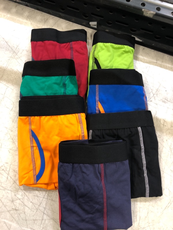 Photo 2 of Men's Boxer Briefs Cotton Stretchy Underwear 7 Pack for a Week. SIZE X-LARGE. COLORS DIFFER. SEE PHOTOS