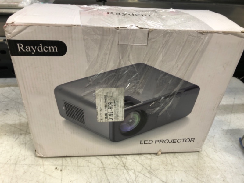 Photo 1 of Raydem Video Projector 13000L 350ANSI Native 1080P 200" Display, 5G WiFi and Bluetooth 5.0, Outdoor Movie LED Overhead Projector Supports 4K, HD, Home Theater Projector Compatible with TV Stick,Phone