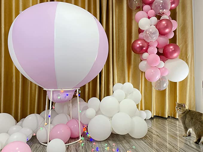 Photo 1 of  3ft Replacement PVC Half Hot Air Balloon Inflatable Baby Shower Balloon, Inflatable Hanging Balloon