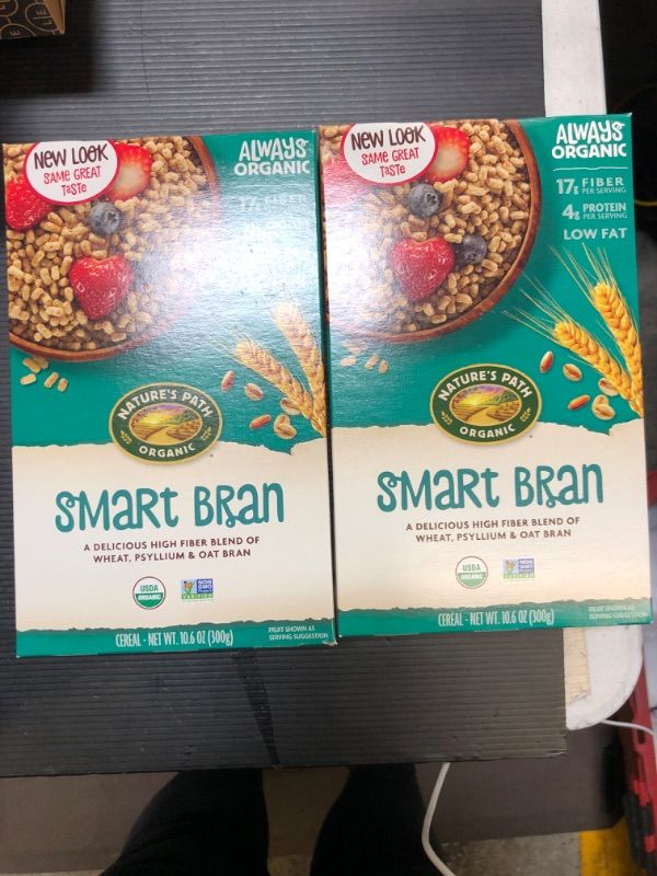 Photo 1 of 2 PACK Nature S Path Organic Smart Bran Breakfast Cereal 10 Oz 05/10/24