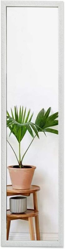 Photo 1 of FANYUSHOW 50" x 14" Modern Full Length Dressing Mirror or Rectangular Wall-Mounted Door Mirror -White
