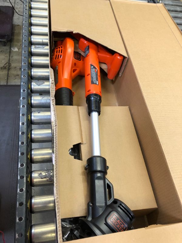 Photo 2 of BLACK+DECKER 20V MAX String Trimmer/Edger & Sweeper Combo with Extra 4-Ah Lithium Ion Battery Pack