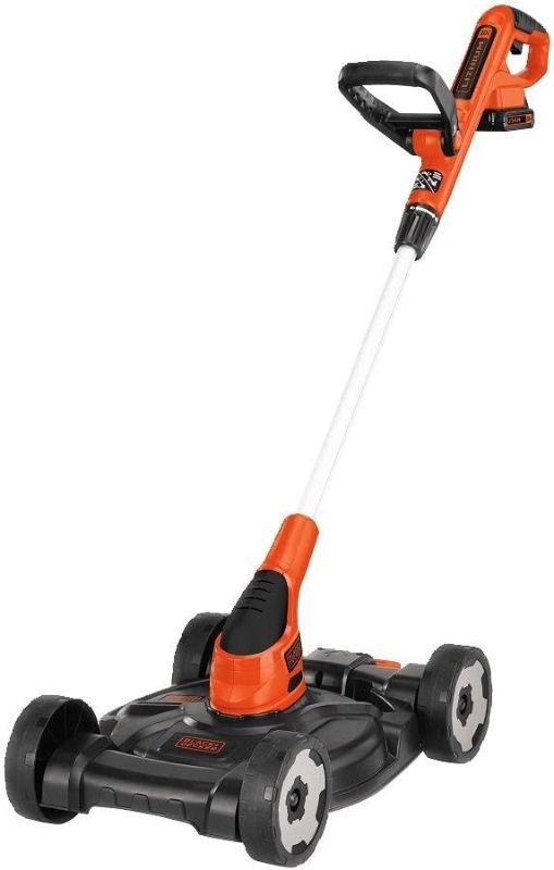 Photo 1 of BLACK+DECKER MTC220 12-Inch 20V MAX Lithium Cordless 3-in-1 Trimmer/Edger and Mower with Replacement Spool with 30 Feet
