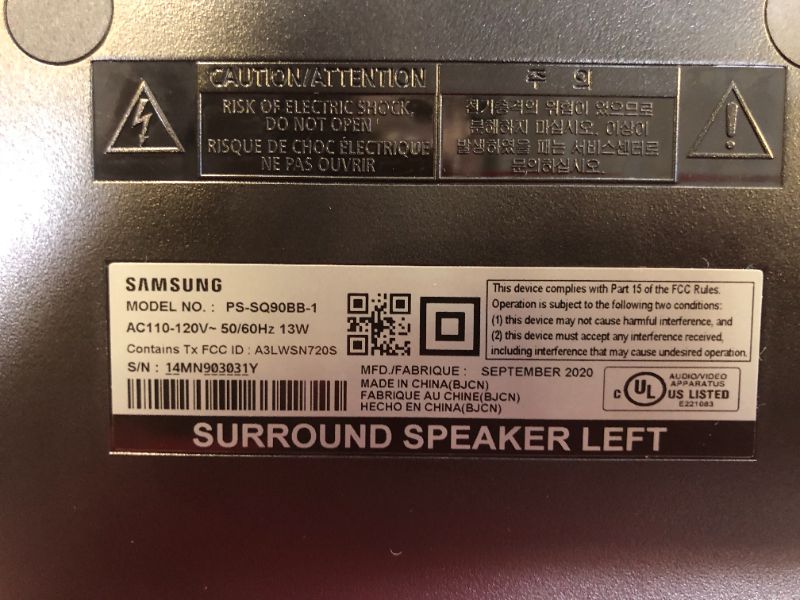 Photo 6 of Samsung HW-Q950T | PS-WR95BB 11.1.4ch Sound bar with Dolby Atmos - Black

MISSING REMOTE, MINOR SCRATCHES, MAJOR USE