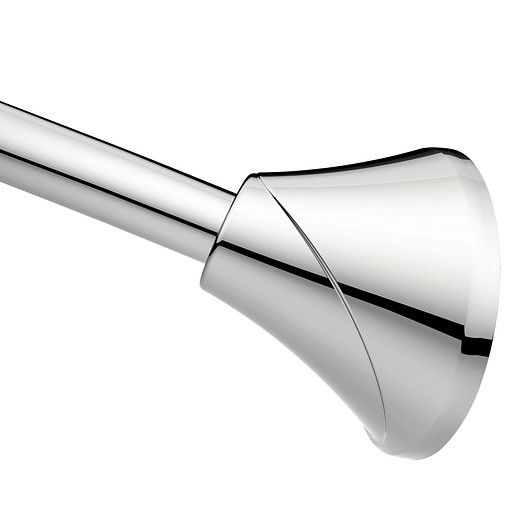 Photo 1 of Curved Shower Rods Chrome Tension Curved Shower Rod
