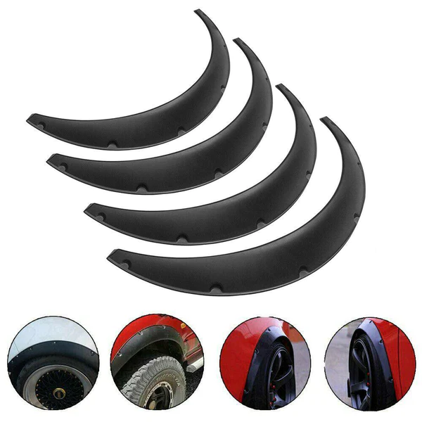 Photo 1 of blackhorse-racing
4Pcs 2"/50mm Universal Fender Flares Wide Body Kit Wheel Arches Durable PU
