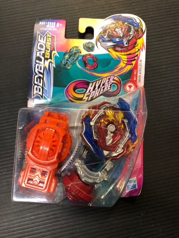 Photo 2 of Beyblade Burst Rise Hypersphere Union Achilles A5 Starter Pack -- Balance Type Battling Top Toy and Right/Left-Spin Launcher, Ages 8 and Up