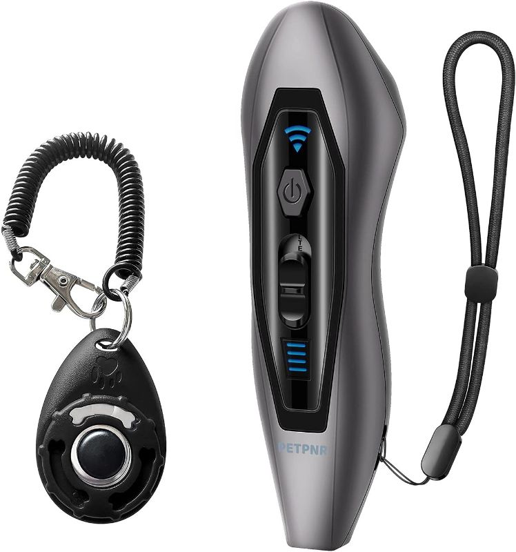 Photo 1 of PETPNR Anti Barking Device Rechargeable Barking Control Devices and Ultrasonic Dog Training,Pet Training Clicker,w/4 Modes:Drive,TrainingLED&Laser,Control Range 16.4 Ft, Outdoor and Indoor
