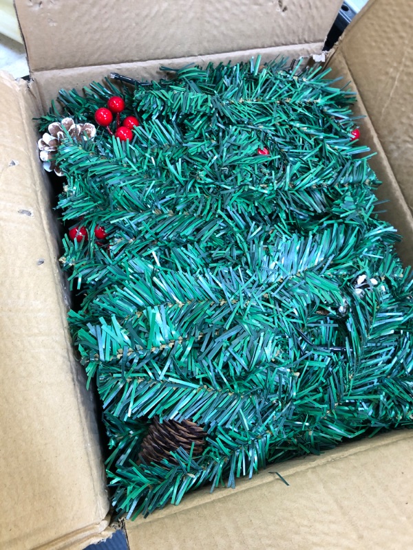 Photo 1 of ARTIFICIAL CHRISTMAS GARLAND , 12.5 FEET , HOME DECOR , HOLIDAY ITEMS , HAS LED LIGHTS 