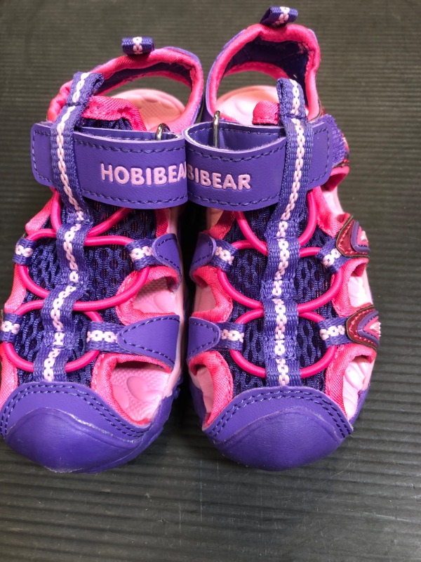 Photo 2 of BODATU Boys' and Girls' Summer Outdoor Beach Sports Closed-Toe Sandals 8.5 Toddler Purple 1