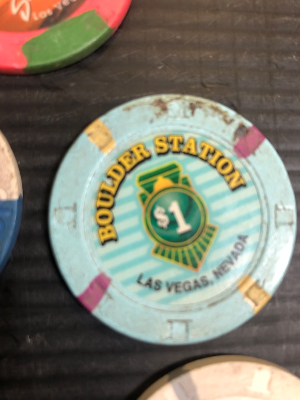 Photo 2 of 7 VINTAGE CASINO CHIPS , RETRO VEGAS COLLECTABLES , VARIETY OF CASINO HOTELS 