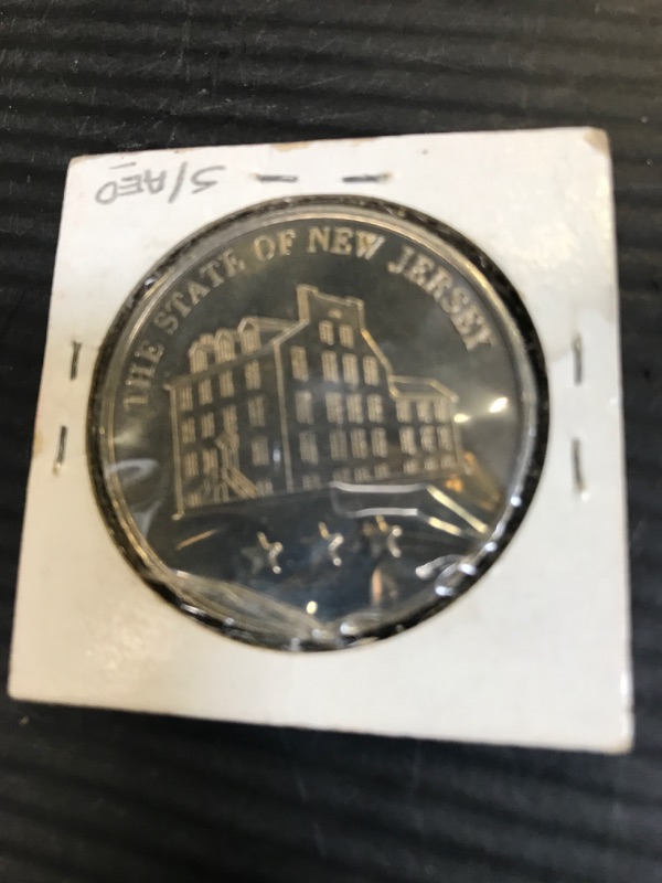 Photo 2 of 1962 STATE OF NEW JERSEY WILLIAM LIVINGSTON 1787 ANNIVERSARY UNC COLLECTABLE COIN