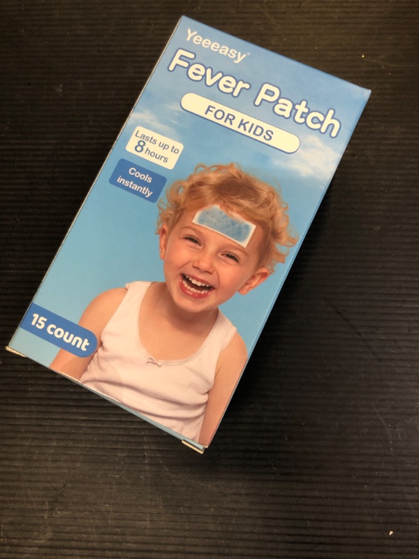 Photo 2 of 20 Sheets Kid Fever Patches for Kids Fever Discomfort & Pain Relief, Cooling Relief Fever Reducer, Soothe Headache Pain, Pack of 15