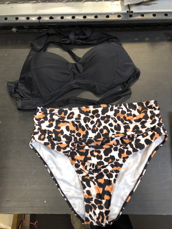 Photo 1 of 2PCS Bikini Set High Waisted XXL