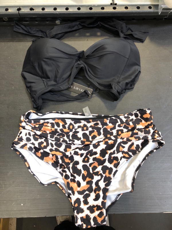 Photo 1 of 2PCS Bikini Set High Waisted XXL