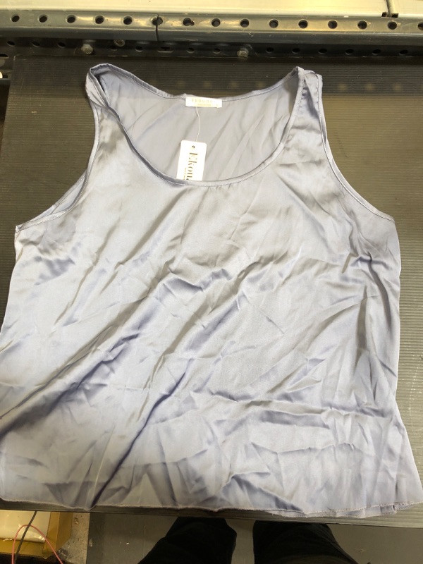 Photo 1 of Blue Silk Tank Top M