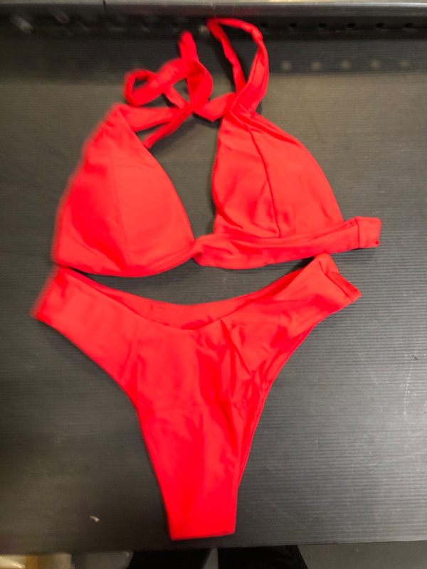 Photo 1 of 2PCS Bikini Set Red M 