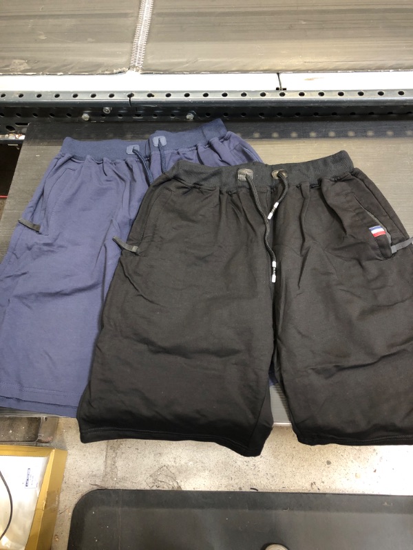 Photo 1 of 2 Pack Fleece Shorts Navy/Black XL 