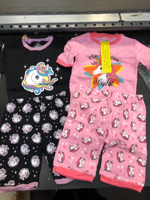 Photo 1 of 2 Sets Unicorn Pajamas For Little Girls (Size 6)