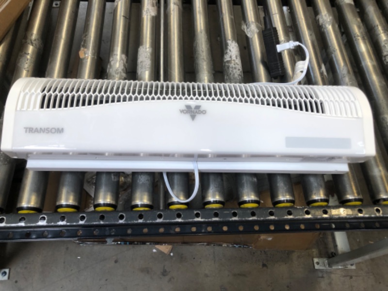 Photo 1 of Vornado TRANSOM Window Fan with 4 Speeds, Remote Control, Reversible Exhaust Mode, Weather Resistant Case, Whole Room, Ice White
