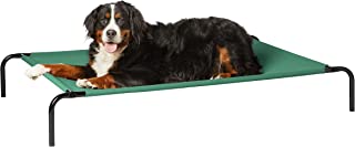 Photo 1 of Amazon Basics Cooling Elevated Pet Bed, Extra Large (60 x 37 x 9 Inches), Green. Scratchs and Scuffs on Metal, Box packaging Badly Damage, Item may be Missin parts. Box was Rippped open during shipping an handling. 