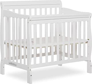 Photo 1 of Dream On Me Aden 4-in-1 Convertible Mini Crib in White, Greenguard Gold Certified
