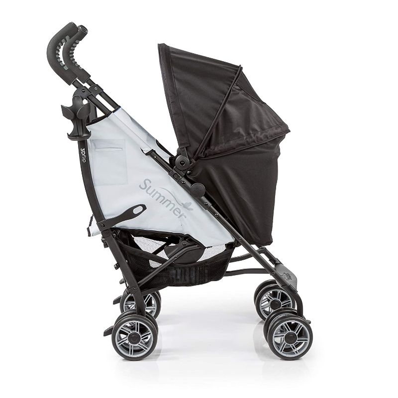 Photo 1 of Summer 3Dflip Convenience Stroller, Black/Gray - Lightweight Umbrella Stroller with Reversible Seat Design for Rear and Forward Facing, Compact Fold. Not in Original Box Packaging, Box Packaging Damaged, Moderate Use, Item has Stains on it fom Previous Us